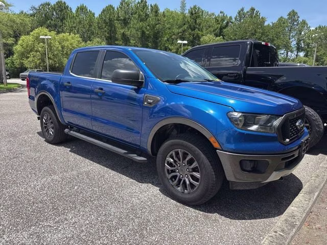 2020 Lightning Blue Metallic Ford Ranger XLT Crew Cab Pickup RWD Truck