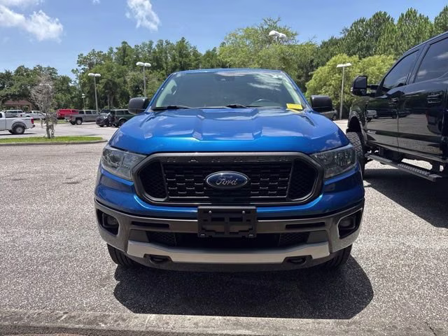 2020 Lightning Blue Metallic Ford Ranger XLT Crew Cab Pickup RWD Truck