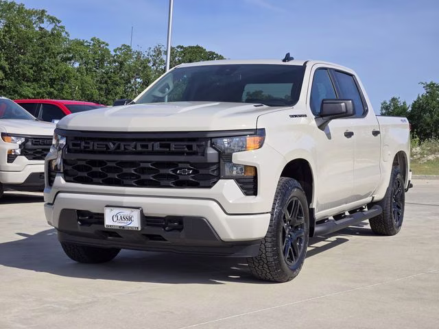 2026 White Sands Chevrolet Silverado 1500 Custom 4X4 Truck