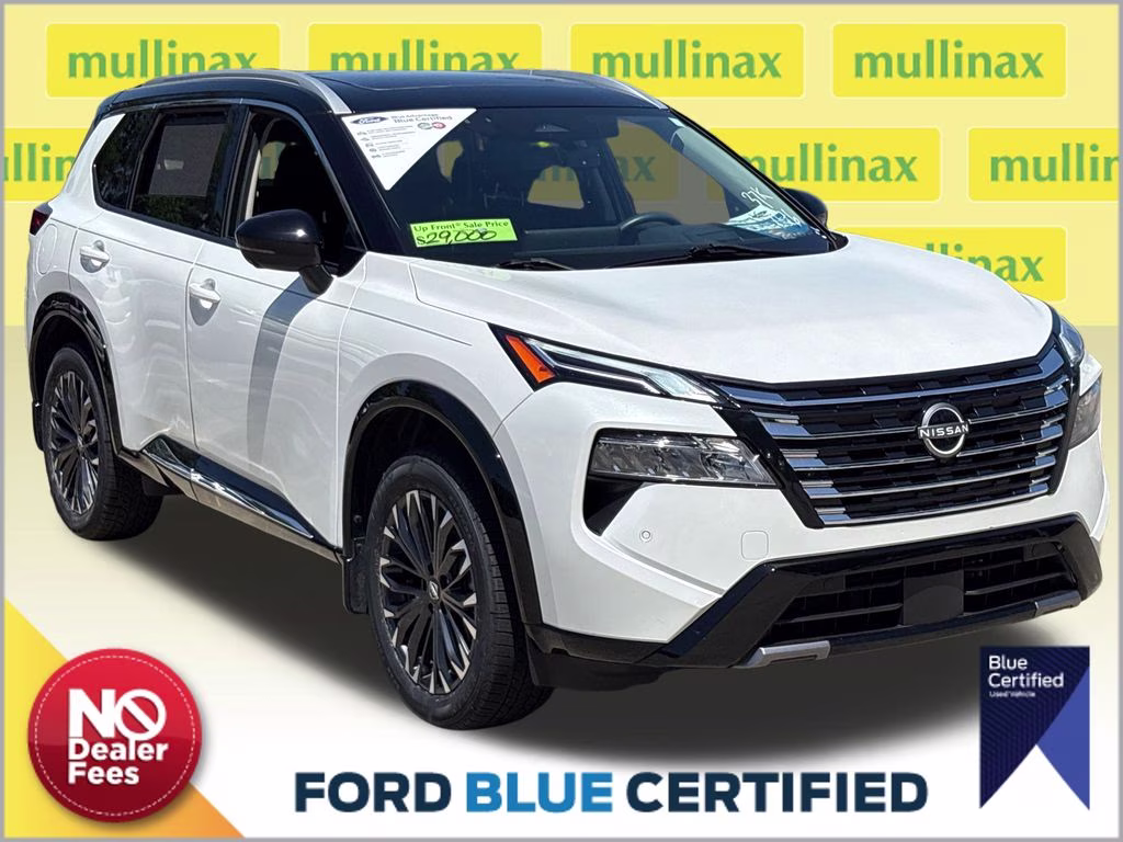 2024 Everest White Pearl/Super Black Nissan Rogue Platinum FWD SUV
