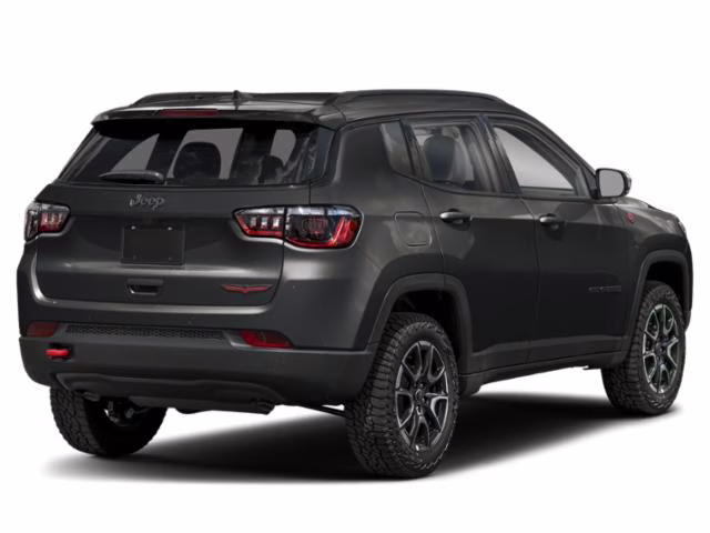 2025 Diamond Black Crystal Pearlcoat Jeep Compass Trailhawk 4X4 SUV