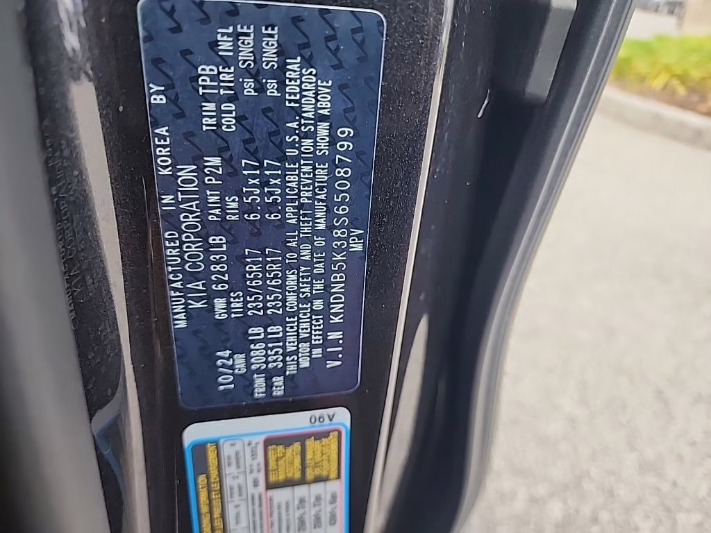 2025 Panthera Metal Kia Carnival LXS FWD Van