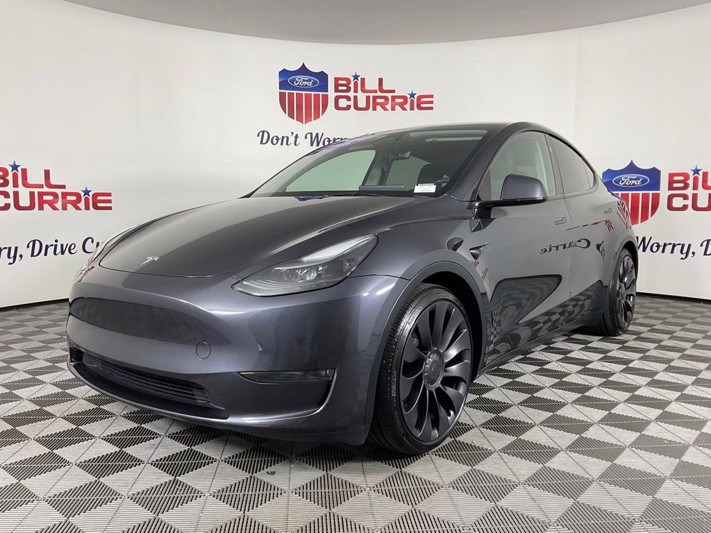 2025 Stealth Gray Tesla Model Y Performance AWD SUV