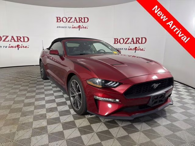 2019 Burgundy Ford Mustang EcoBoost Premium RWD Convertible