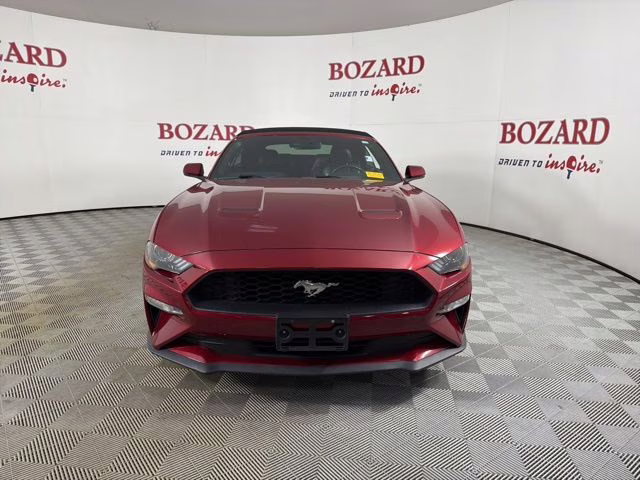 2019 Burgundy Ford Mustang EcoBoost Premium RWD Convertible