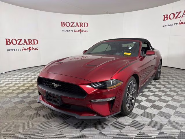 2019 Burgundy Ford Mustang EcoBoost Premium RWD Convertible