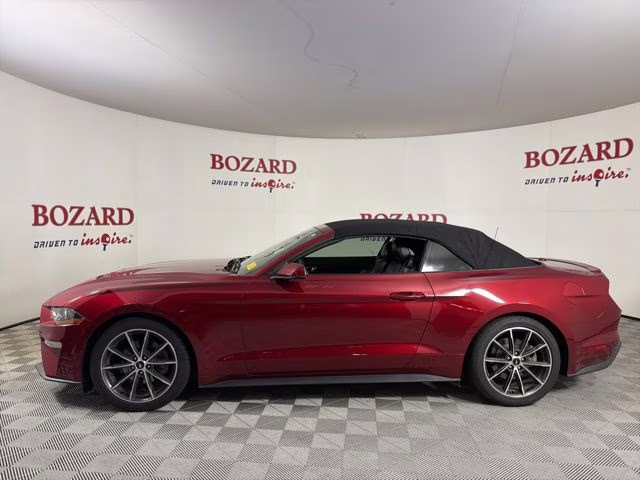 2019 Burgundy Ford Mustang EcoBoost Premium RWD Convertible