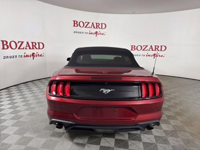 2019 Burgundy Ford Mustang EcoBoost Premium RWD Convertible