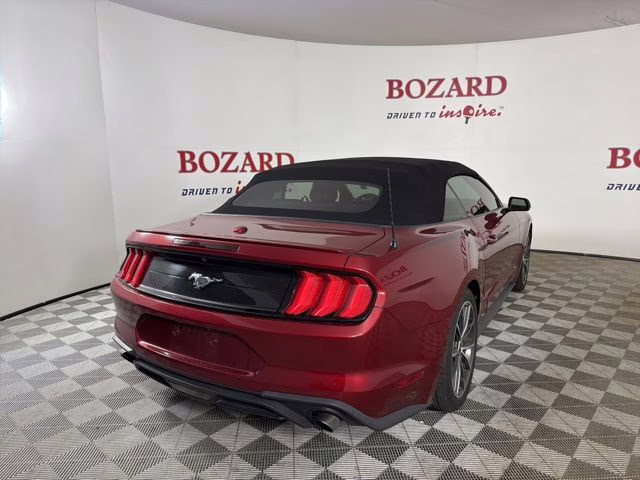 2019 Burgundy Ford Mustang EcoBoost Premium RWD Convertible