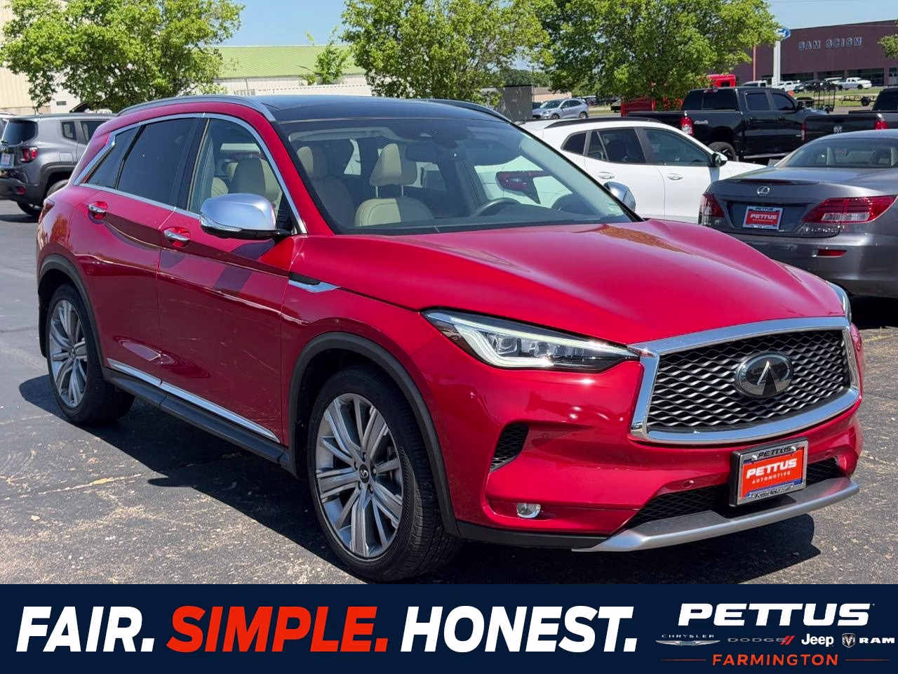 2021 Dynamic Sunstone Red INFINITI QX50 SENSORY AWD SUV