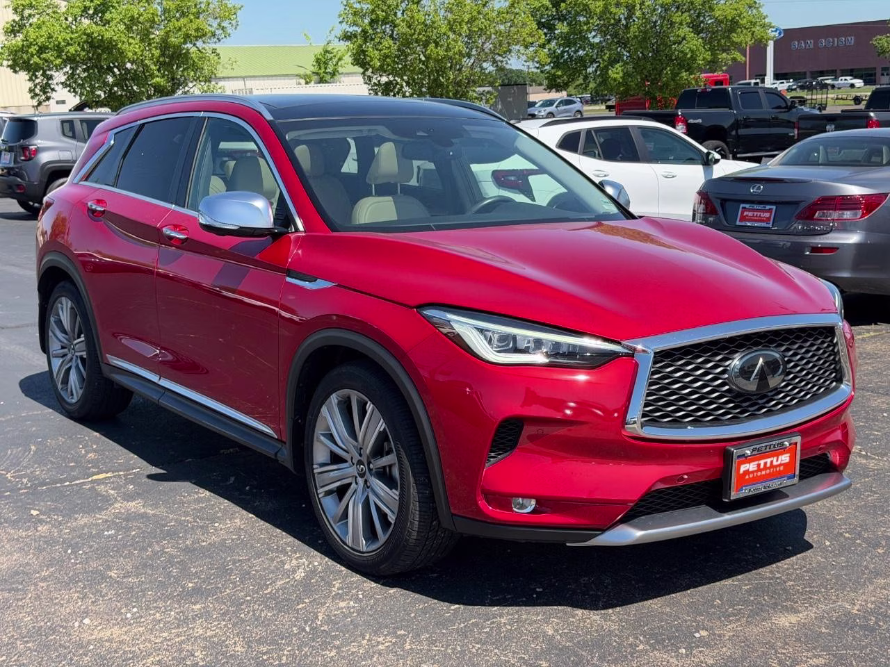 2021 Dynamic Sunstone Red INFINITI QX50 SENSORY AWD SUV