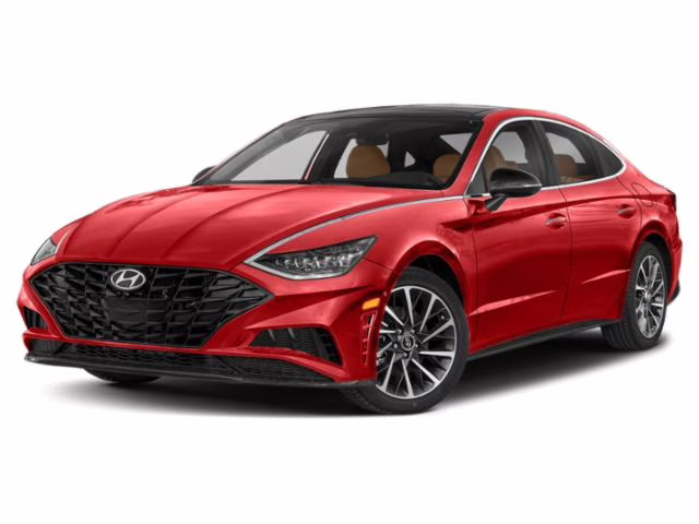 2023 Red Hyundai Sonata Limited FWD Sedan