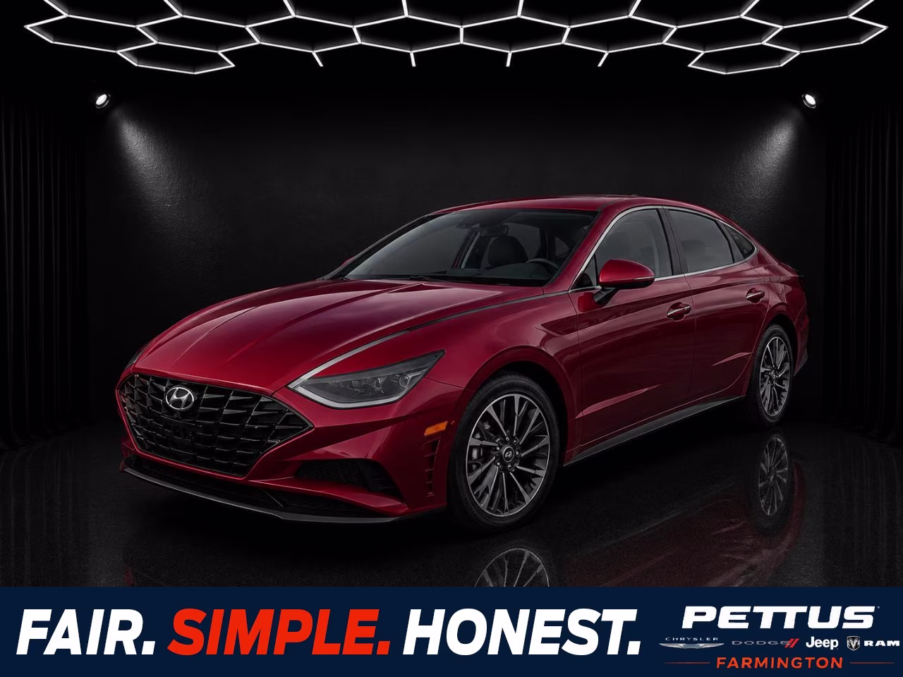 2023 Ultimate Red Hyundai Sonata Limited FWD Sedan