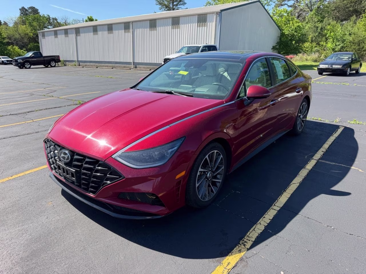 2023 Ultimate Red Hyundai Sonata Limited FWD Sedan