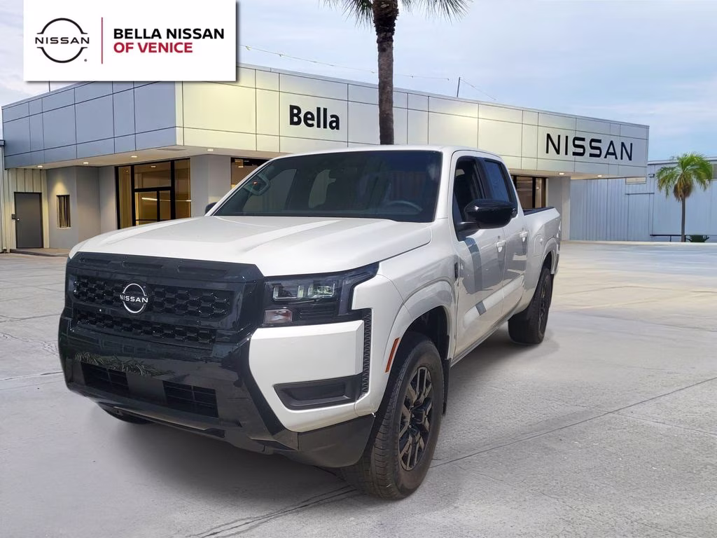2026 Glacier White Nissan Frontier SV RWD Truck