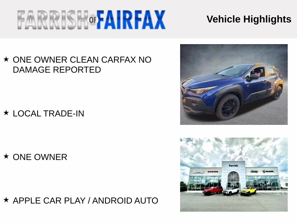 2024 Sapphire Blue Pearl Subaru Crosstrek Wilderness AWD SUV