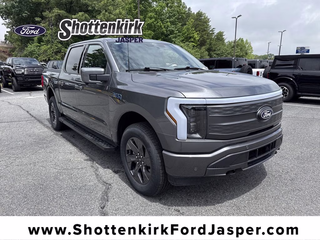 2025 Carbonized Gray Metallic Ford F-150 Lightning Lariat AWD Truck