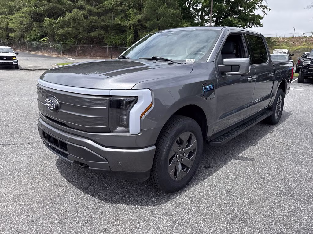 2025 Carbonized Gray Metallic Ford F-150 Lightning Lariat AWD Truck
