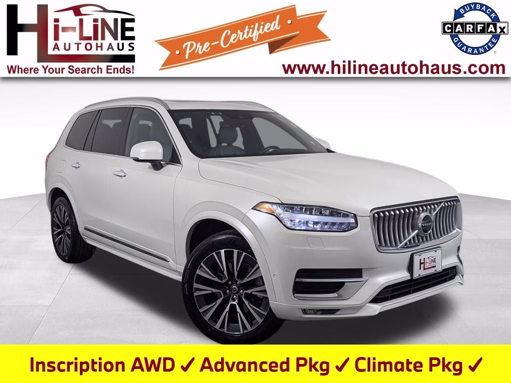 2022 Crystal White Volvo XC90 T6 Inscription AWD SUV
