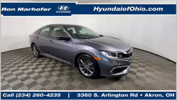 2020 Modern Steel Metallic Honda Civic EX FWD Sedan