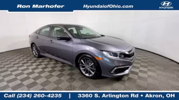 2020 Modern Steel Metallic Honda Civic EX FWD Sedan