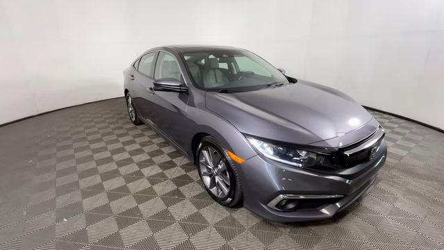 2020 Modern Steel Metallic Honda Civic EX FWD Sedan