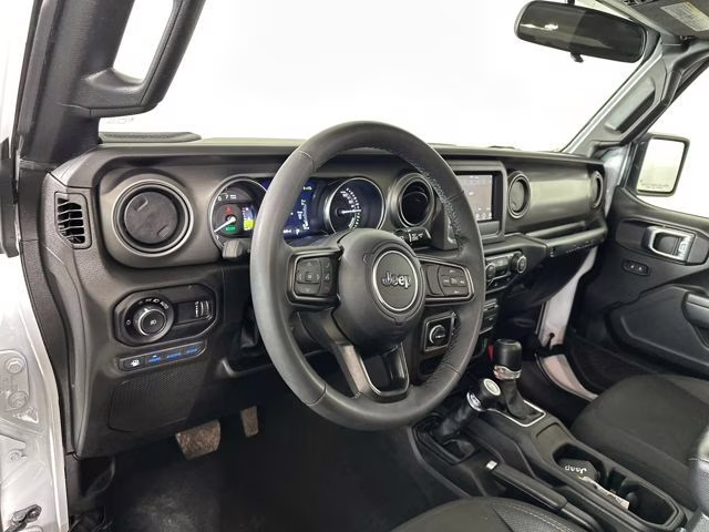 2023 Bright White Clearcoat Jeep Wrangler Base 4xe 4X4 SUV