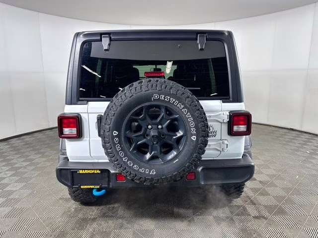 2023 Bright White Clearcoat Jeep Wrangler Base 4xe 4X4 SUV