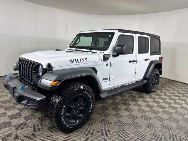 2023 Bright White Clearcoat Jeep Wrangler Base 4xe 4X4 SUV