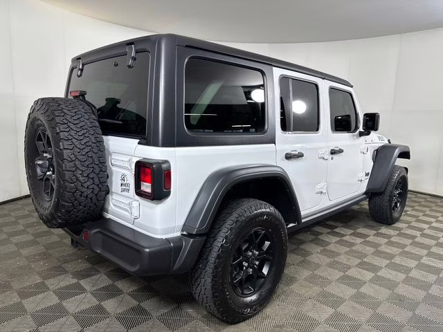 2024 Bright White Clearcoat Jeep Wrangler Willys 4xe 4X4 SUV