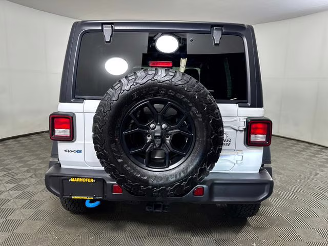 2024 Bright White Clearcoat Jeep Wrangler Willys 4xe 4X4 SUV