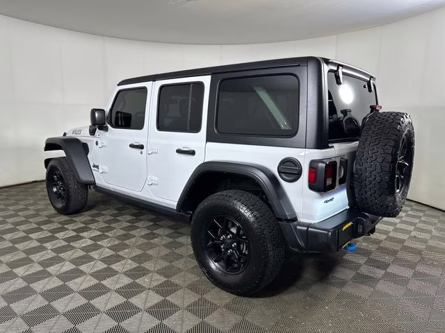 2024 Bright White Clearcoat Jeep Wrangler Willys 4xe 4X4 SUV