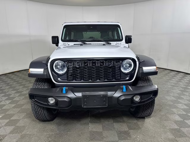 2024 Bright White Clearcoat Jeep Wrangler Willys 4xe 4X4 SUV
