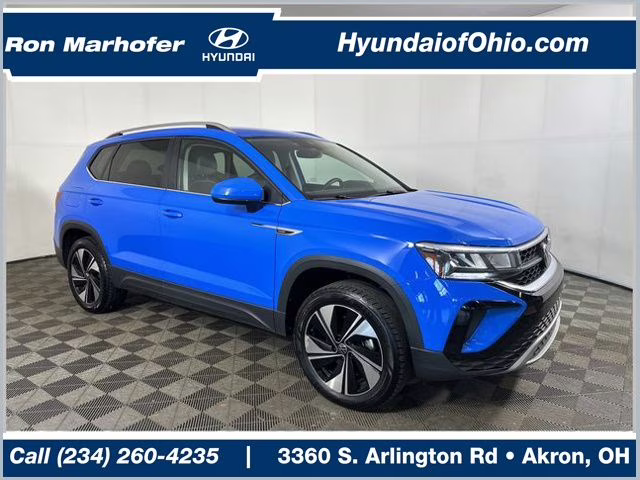 2024 Cornflower Blue Volkswagen Taos 1.5T SE AWD SUV