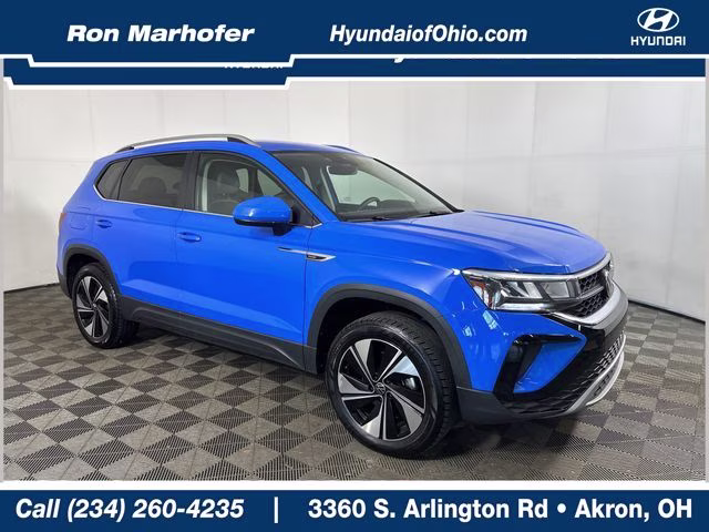 2024 Cornflower Blue Volkswagen Taos 1.5T SE AWD SUV