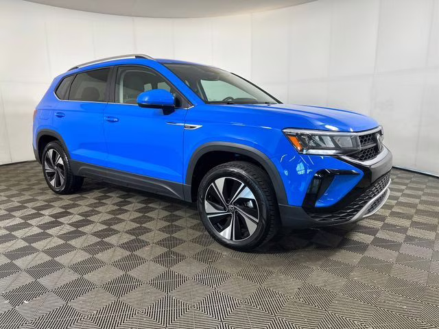 2024 Cornflower Blue Volkswagen Taos 1.5T SE AWD SUV