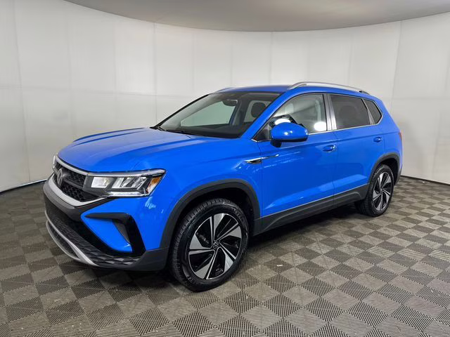 2024 Cornflower Blue Volkswagen Taos 1.5T SE AWD SUV