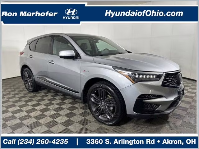2020 Silver Acura RDX A-Spec Package AWD SUV