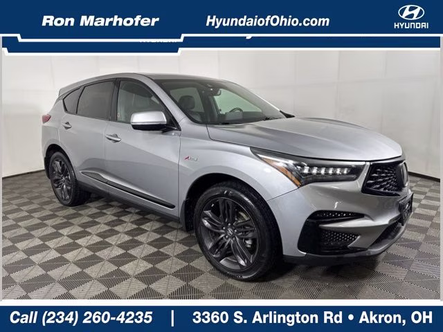2020 Silver Acura RDX A-Spec Package AWD SUV
