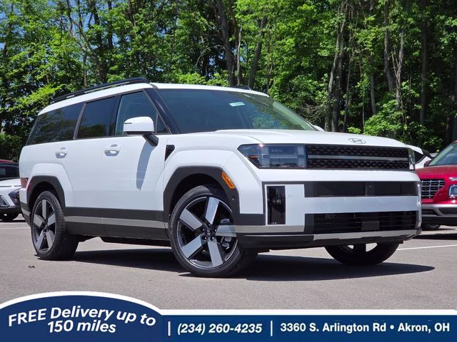 2026 Serenity White Hyundai Santa Fe Hybrid Limited AWD SUV
