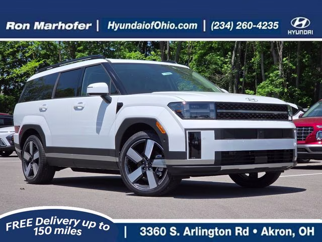 2026 Serenity White Hyundai Santa Fe Hybrid Limited AWD SUV