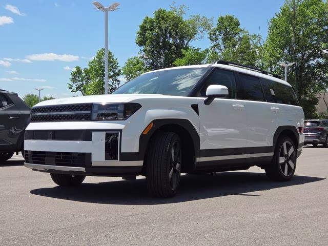 2026 Serenity White Hyundai Santa Fe Hybrid Limited AWD SUV