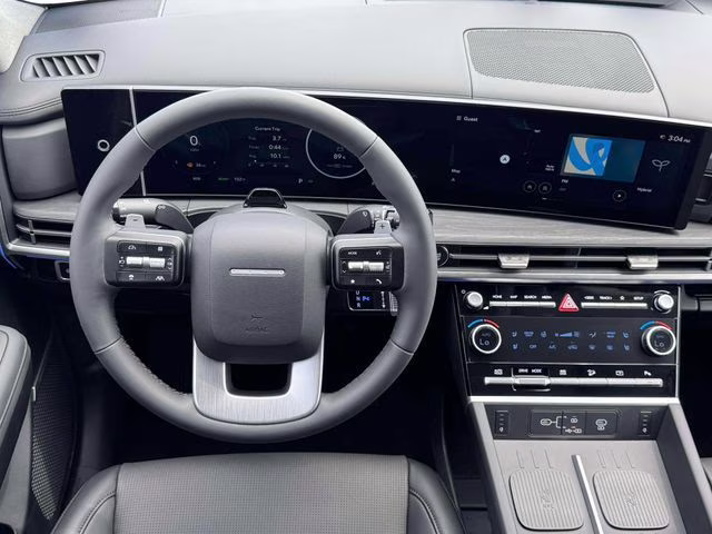 2026 Hampton Gray Hyundai Santa Fe Hybrid Limited AWD SUV