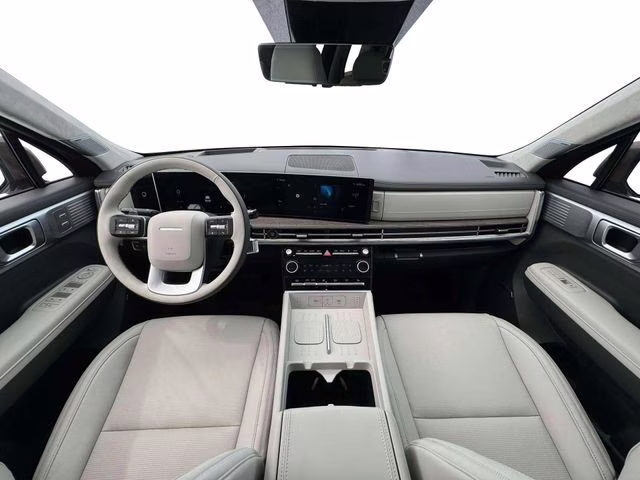 2026 Serenity White Hyundai Santa Fe Hybrid Calligraphy AWD SUV