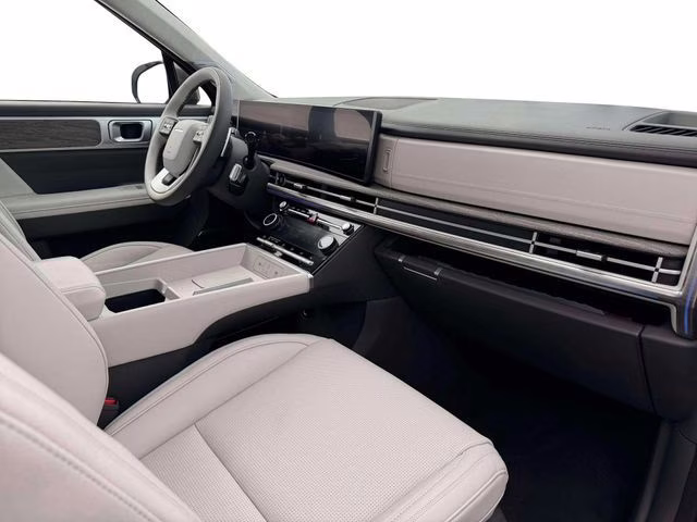 2026 Serenity White Hyundai Santa Fe Hybrid Calligraphy AWD SUV