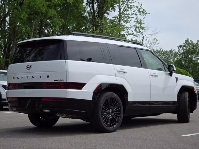 2026 Serenity White Hyundai Santa Fe Hybrid Calligraphy AWD SUV