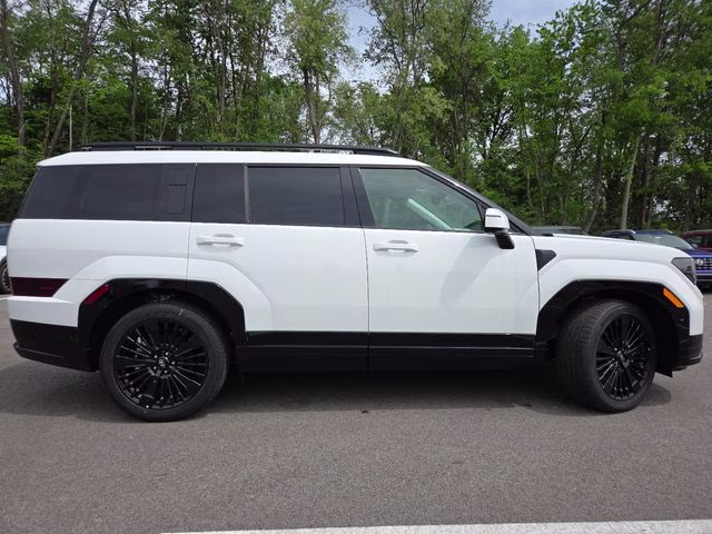 2026 Serenity White Hyundai Santa Fe Hybrid Calligraphy AWD SUV