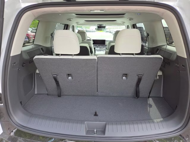 2026 Serenity White Hyundai Santa Fe Hybrid Calligraphy AWD SUV