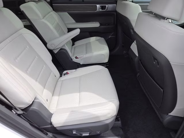 2026 Serenity White Hyundai Santa Fe Hybrid Calligraphy AWD SUV