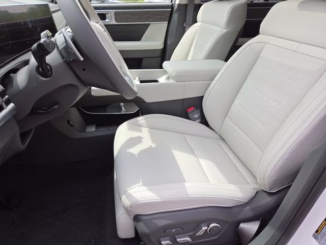 2026 Serenity White Hyundai Santa Fe Hybrid Calligraphy AWD SUV